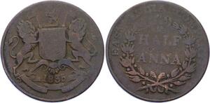 O2478 British India 1/2 Anna 1835 ->Make offer