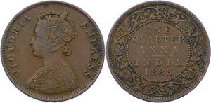 O2485 British India 1/4 Anna Victoria 1883 ->Make offer