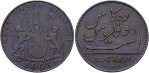 O2487 British India 10 Cash 1803 ->Make offer