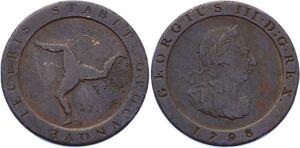 O2497 Isle of Man 1/2 Penny George III 1798 ->Make offer