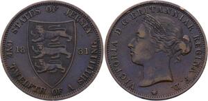 O2604 Jersey 1/12 Schilling Victoria 1881 XF !! Only 75K minted ->Make offer