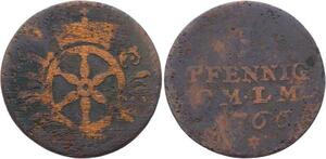 O3101 German States Mainz Pfennig Emmeric Josef 1766 ->Make offer