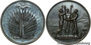 O5481 Scarce Switzerland Medal Langenthal Bern Officiers 1822 Bovy Desnoyers UNC!!