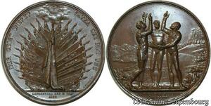 O5493 Scarce Switzerland Medal Langenthal Bern Officiers 1822 Bovy Desnoyers UNC !!