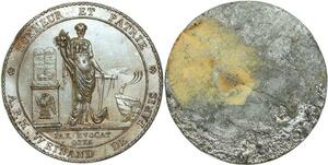 O6002 Unique cliché uniface Napoleon I Code Civil Evocat Weinand Desnoyers SUP+