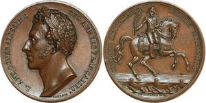 O6017 Rare Médaille Louis Antoine duc Angoulême Caunois 1823 Desnoyers