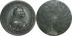 O6022 Rare Epreuve Uniface Plomb Voltaire Weachter 1694 Baron Desnoyers SUP