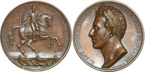 O6029 Rare Médaille Louis Antoine duc Angoulême Caunois 1823 Desnoyers