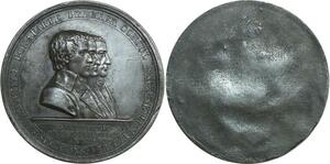 O6035 Unique Coffret 2 médailles Bonaparte Premier Consul an VIII IX Desnoyers