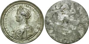 O6051 France Unique Cliché Claudia Duchesse Lorraine Lothringen N°34 Desnoyers SUP