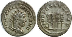 O6106 Rare Philippe 1er Antoninien 249 Rome Fides Exercitus ->Make offer