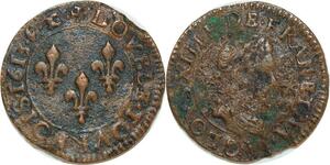 O6161 France Double Tournois Louis XIII 1613 & Aix ->Make offer