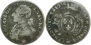 O6168 France 1/10 Ecu Louis XVI 1788 MA Marseille Argent ->M offre