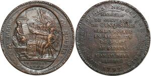 O6171 France Constitution 5 Sols Monneron an IV 1792 ->make offer