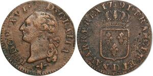 O6174 France Sol Louis XVI 1791 D Lyon 1er sem Quality ->M offre