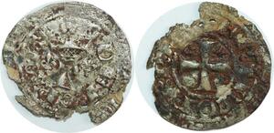 O6183 France Blanc au K Charles V 1364-138020 avril 1365 dei Gracia ->M offre