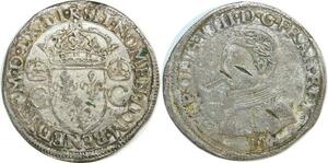 O6186 Rare Teston France Charles IX 1er type 1564 M Toulouse Argent ->M offre
