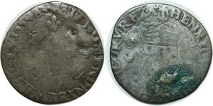 O6206 France Douzain Henri II aux Croissants 1554 Lettre A après date