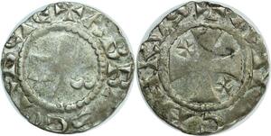 O6207 France Rare Denier Abbaye de Corbie Picardie Anscheirus Argent ->M offre