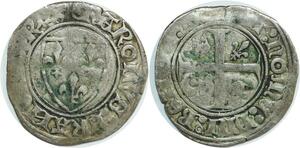 O6210 Charles VI 1380-1422 Blanc guénar Argent ->M offre