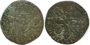 O6216 France Douzain Henri II aux 2 C 1555 A Paris ->M offre