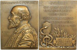 O6238 France Plaque Prof Félix-Archimède Pouchet Prudhomme 1935 SUP