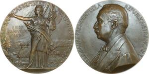 O6241 France Rare Médaille Felix Faure President République 1895 Chaplain SUP