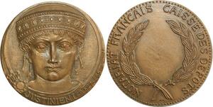 O6251 France Médaille Notariat Justinien Empereur Byzantin 1973 SUP