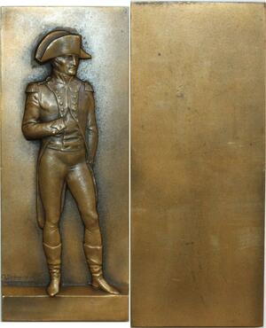 O6267 France Rare Plaque Napoléon Uniface Isabey Delannoy SUP