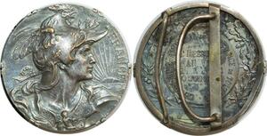 O6306 France Médaille Centenaire Tribunal 1ère Instance Toulouse Botté Silvered