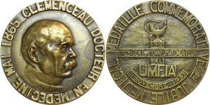 O6322 France Médaille Clémenceau Médecine Villandre Canale 1933 SUP