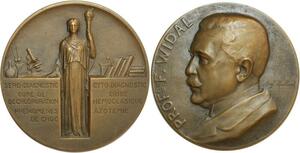 O6329 France Médaille Art Nouveau Déco Prof Widal Sero Diagnostic Cyto SUP