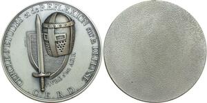 O6336 France Médaille Uniface Chateaux Défense Chevaliers Moyen Age SUP