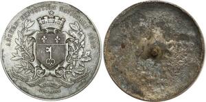 O6353 Epreuve Uniface Angers Exposition Nationale 1895 dubois Argent