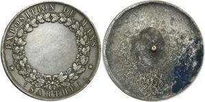 O6358 Epreuve Uniface Napoléon III Exposition Mans Sarthe Argent