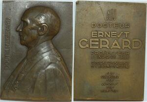 O6382 France Plaque Dr Gerard Académie Médecine Soubricas Lille 1923 SUP