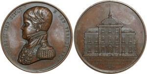 O6401 Scarce Medal Brazil Pedro II quartet Hospital Cornerstone 1840 AU !!!