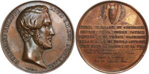 O6425 Médaille Ferdinand Philippe duc Orléans Palerme Neuilly 1842 SUP
