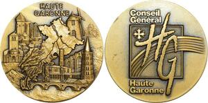 O6438 France Médaille Conseil Général Haute Garonne Pichard SUP