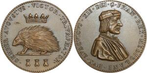 O6450 France Médaille Louis XII porc-épic Superbe ->Make offer