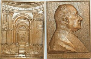 O6473 France Plaque Robert Courrier Professeur Collège Secretaire Perpétuel SPL