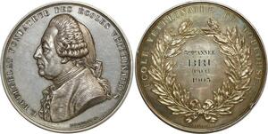 O6486 Rare France Médaille Bourgelat Ecoles Vétérinaires depaulis 1897 1905 Bru Argent