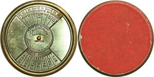 O6512 France Médaille Calendrier avenir valable jusqu'en 1938 ->M offre