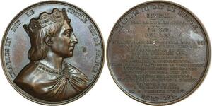 O6538 Médaille Charles III Normands Alsace Lorraine 912 Caque SUP ->Make offer