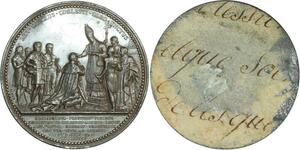 O6545 Rare Epreuve Uniface Sacre Charles X Reims Barre 1825 SUP ->Make offer