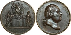 O6549 Médaille Louis XVIII Sainte-Geneviève Andrieu 1822 SUP ->Make offer