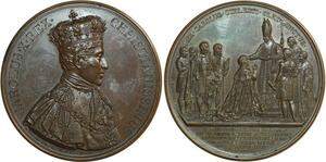 O6559 Médaille Charles X Sacre Reims 1825 Paris Gatteaux SUP ->Make offer
