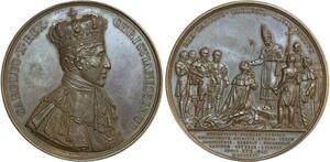 O6561 Médaille Charles X Sacre Reims Gatteaux depaulis 1825 SUP ->Make offer