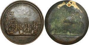 O6563 Fonte Revolution Capture Roi Louis XVI Arrivée Paris 1789 SUP