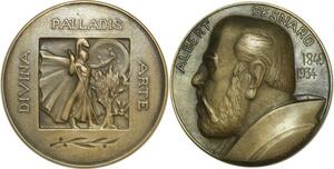 O6576 France Rare Fonte Art Déco Albert Besnard Herbemont 1935 SFAM N°131 Superbe